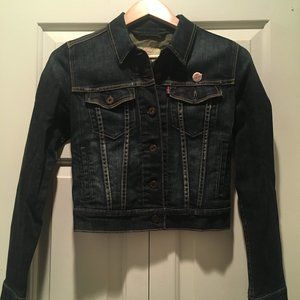 Levi's Dark Wash Denim Jacket XS - Like New!